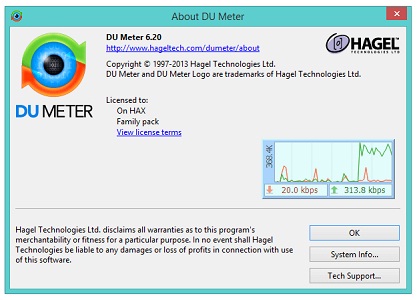 du meter 8.01 username and serial number