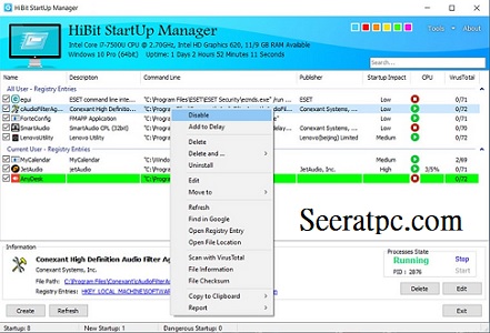 HiBit Startup Manager Serial Key